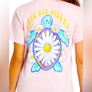 BNWT SIMPLY SOUTHERN SAVE OUR OCEANS T-SHIRT